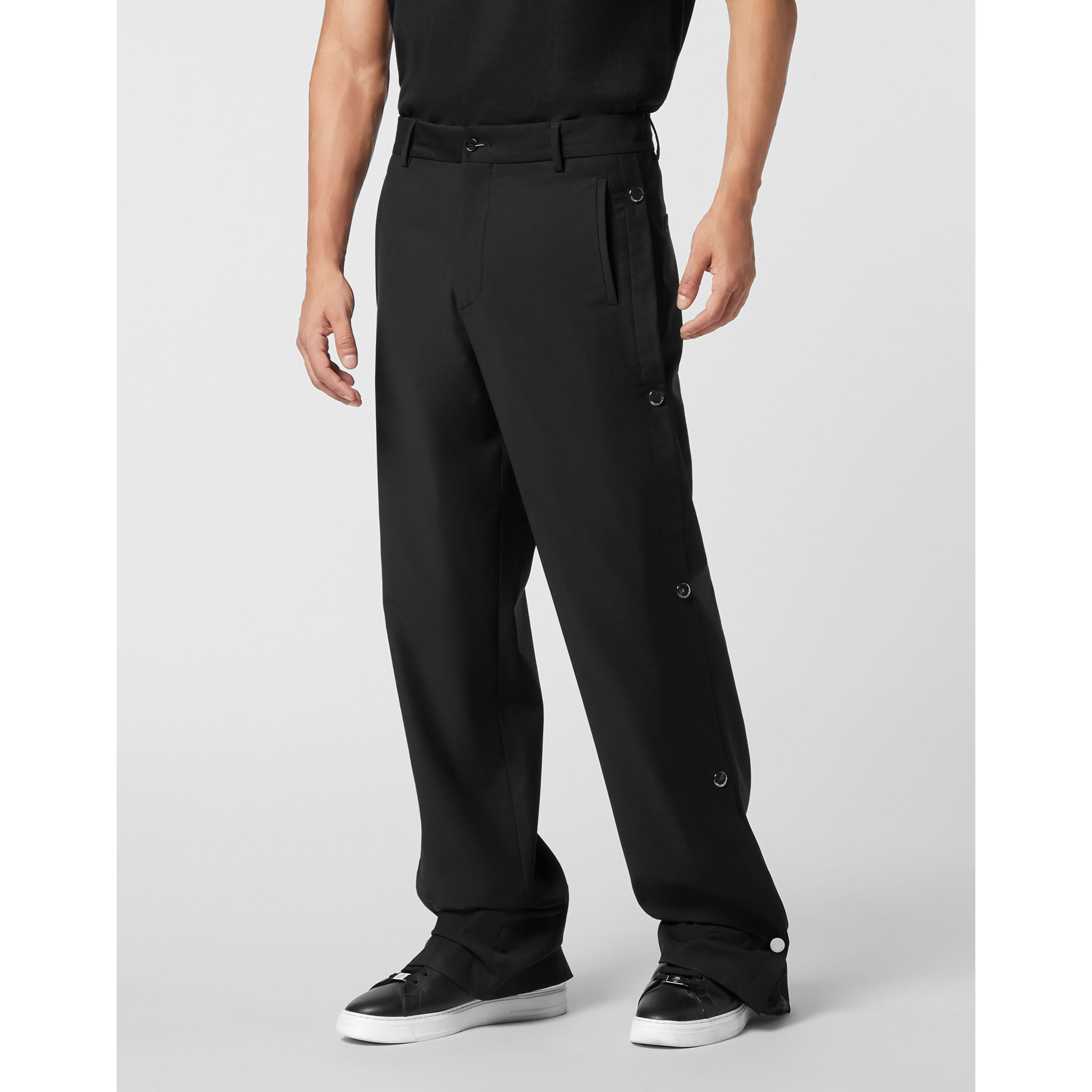 PHILIPP PLEIN Pantaloni a gamba larga MONOGRAM