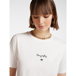 Elena Mirò - T-shirt con ricamo - Bianco
