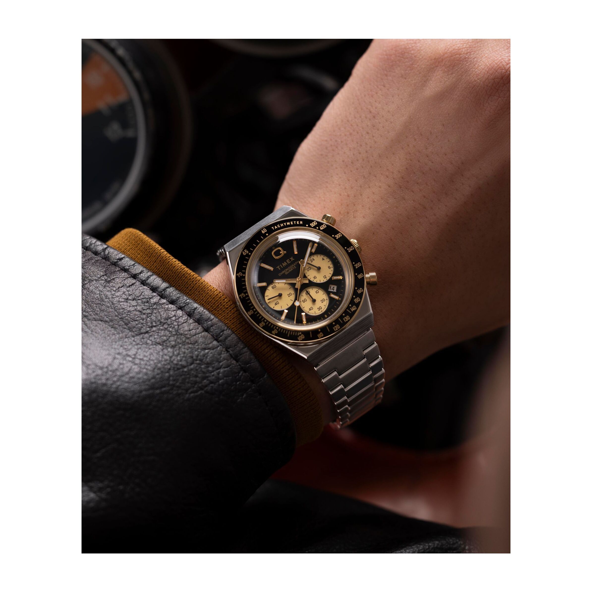 Timex Quartz Analog Chronograph Q Timex® Chronograph