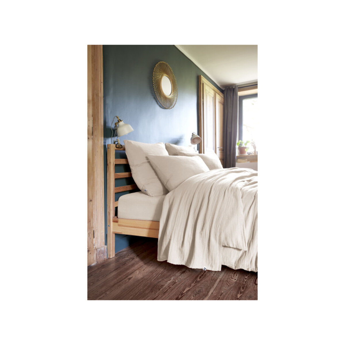 Housse de couette en gaze de coton 240 x 260 cm - GAIA