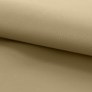 Tissu uni en simili cuir élégant - Sable