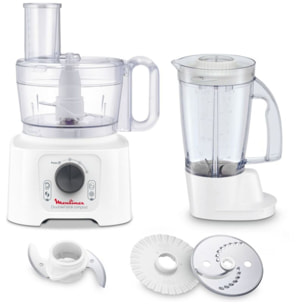 Robot multifonction MOULINEX FP542111 Double force compact blanc