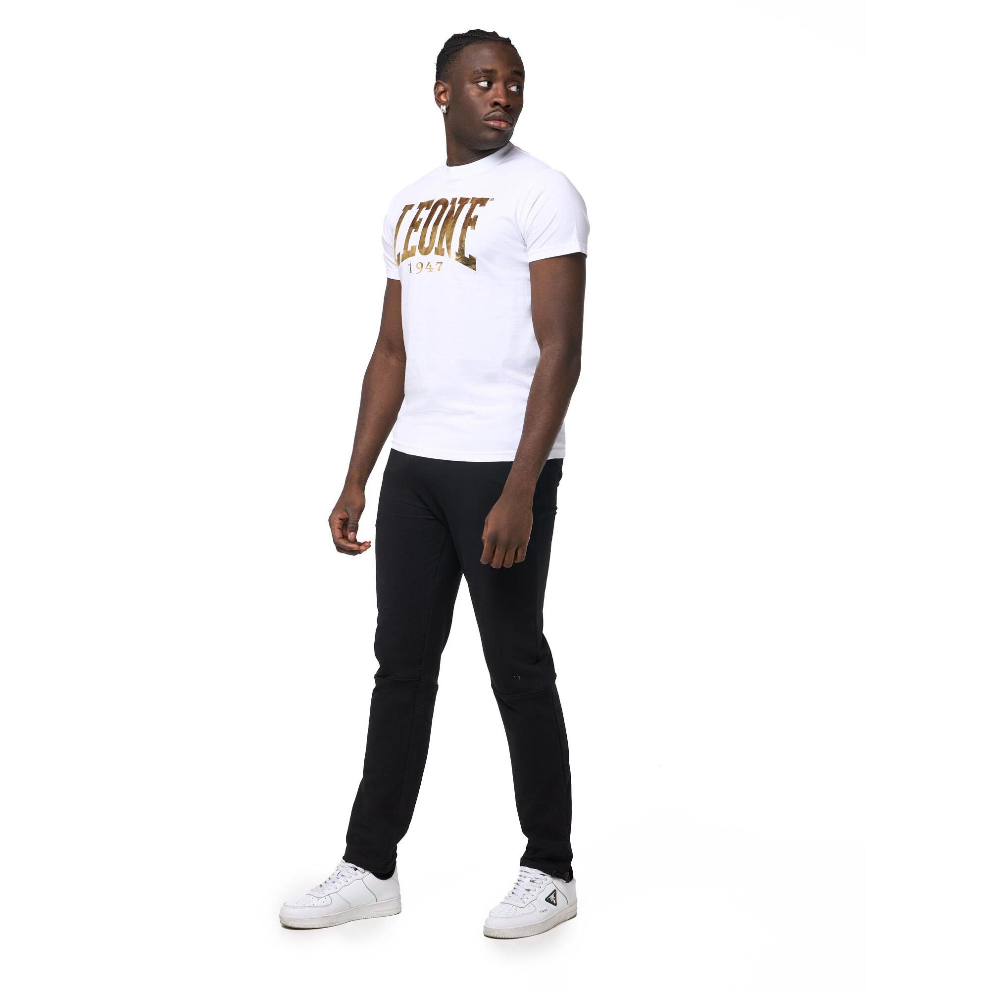 T-shirt a maniche corte da uomo logo oro Leone New Gold
