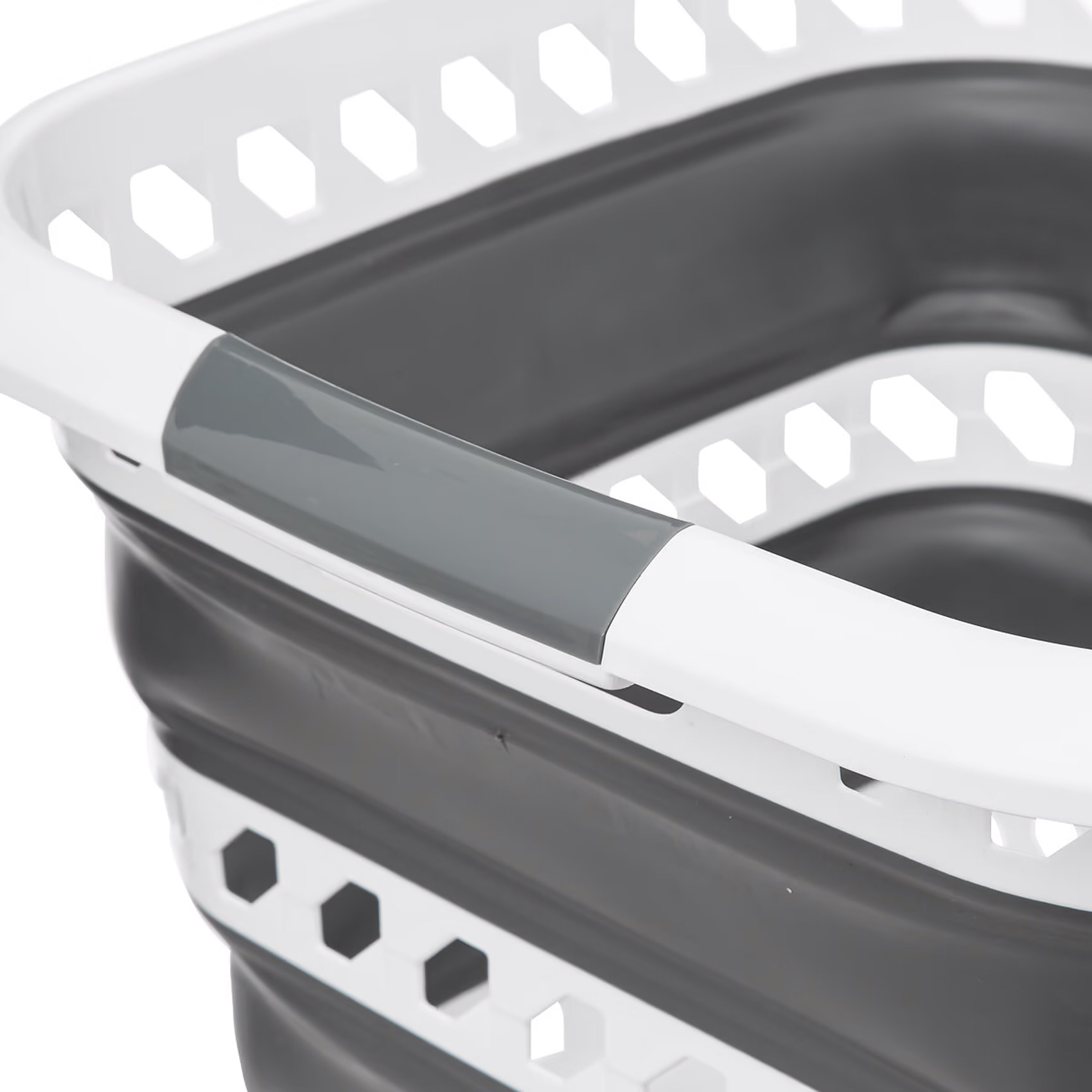 Panier à linge rétractable 40L - Gris