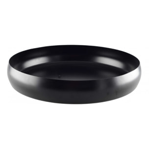 Set de 2 plateaux ronds noir mat 26cm-36cm