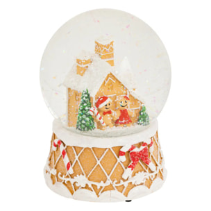 BOULE NEIGE GINGER MUSIC 100MM