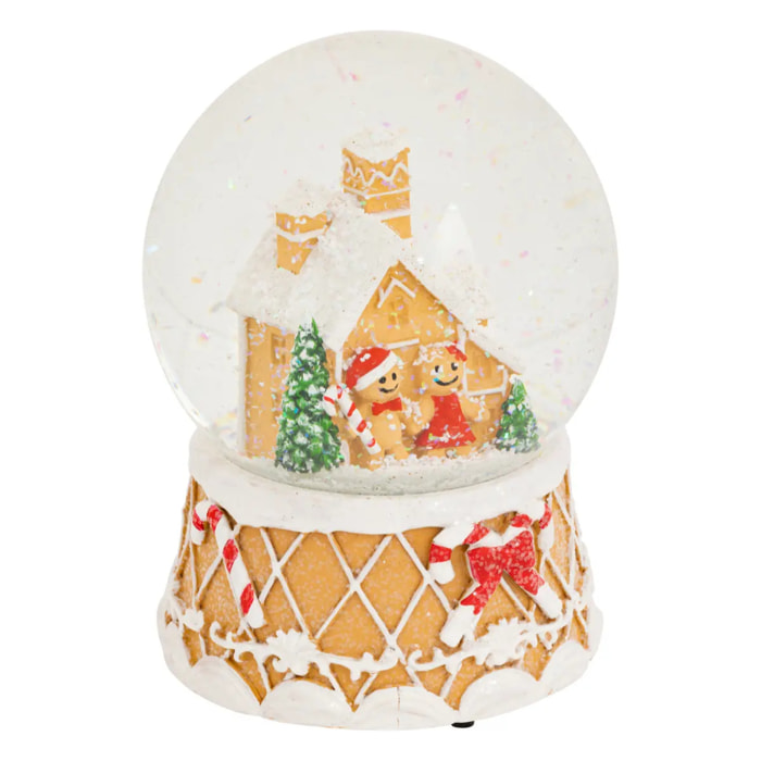 BOULE NEIGE GINGER MUSIC 100MM