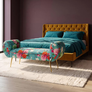 Banc Trono Flower Fever bleu Kare Design