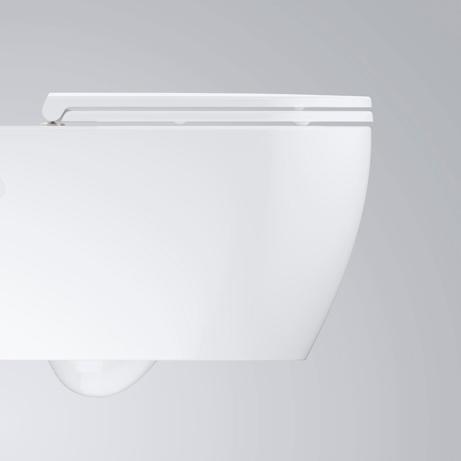 Pack WC suspendu Start Round Ceramic Set + abattant avec frein de chute déclipsable