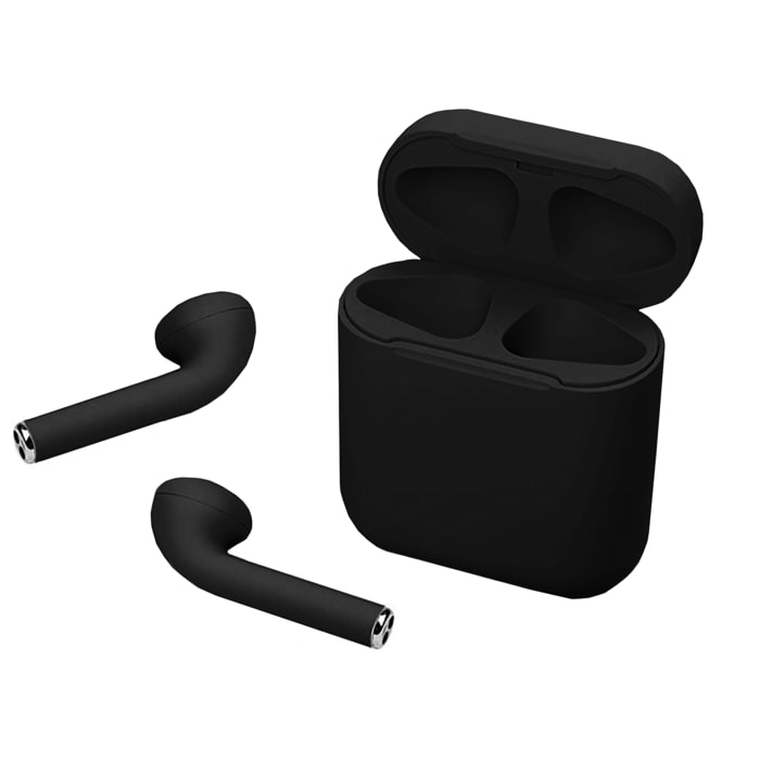 Auriculares DAM D120 TWS Bluetooth 5.0 táctiles con base de carga y sincronización automática con ventana emergente