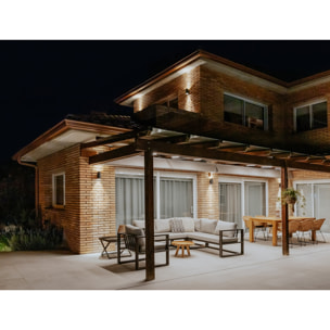 LEDS C4 Aplique Ip66 Cosmos Wall Fixture Ø131 Double Emission Led 21W Blanco Cálido -