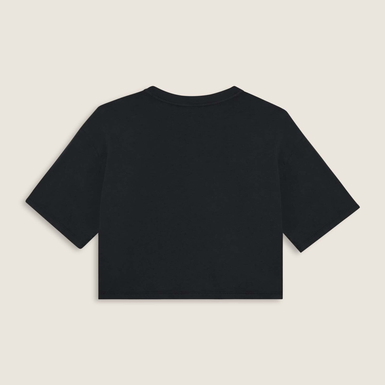 T-shirt cropped con stampa Flow centrale