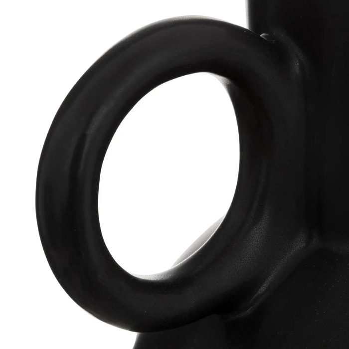 Vase en céramique H22cm noir