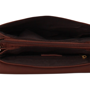 Borsa a tracolla da donna - Modello Erisia Nova - Pelle vegana PU - 24.0 x 15.0 x 9.0 cm