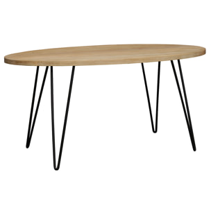 Table à manger ovale en bois manguier massif L160 cm VIBES