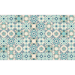 Stickers muraux - Sticker Mural Carrelage adhésif Cuisine Salle de Bain - 60 STICKERS CARRELAGES AZULEJOS VINCIANO