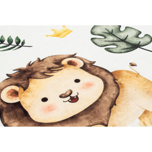 HAPPY - Tapis enfant motif Lion jungle