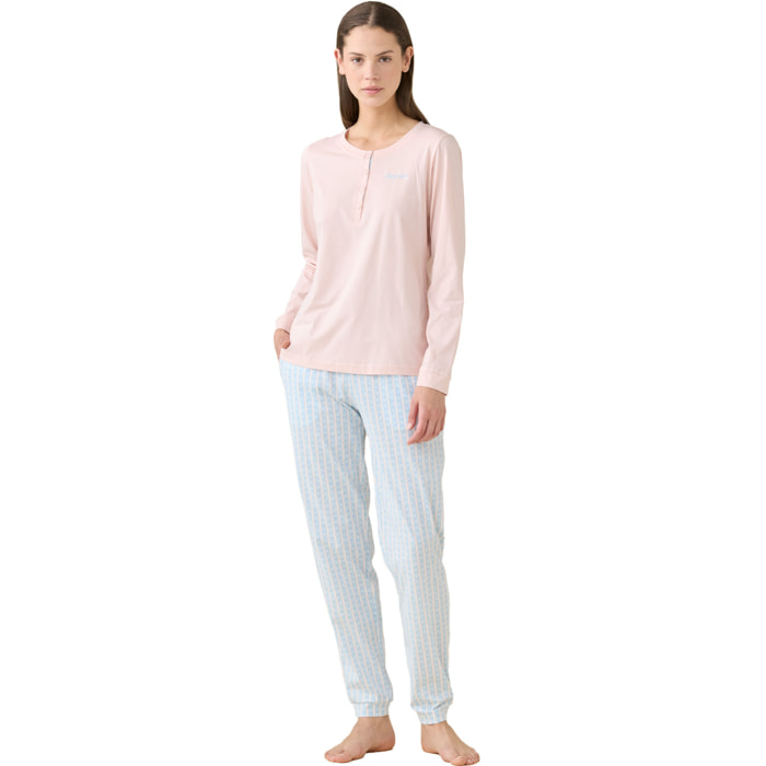 Pigiama donna estivo in cotone articolo romantic. Noidinotte