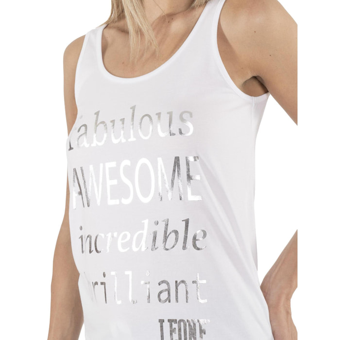 Canotta da donna in cotone Leone Spring Vibes