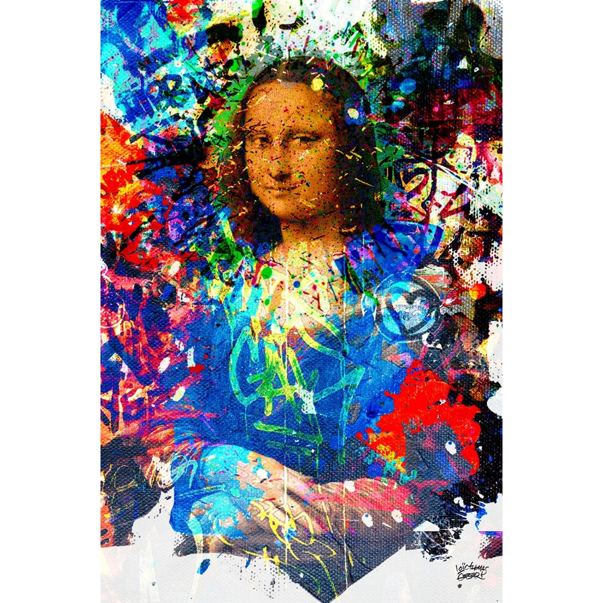 Tableau graffiti Affiche illustration joconde Tableau alu Dibond