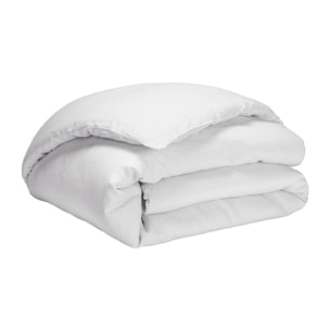 Housse de couette unie en lin lavé, Made in France, NOUVELLE VAGUE , Blanc