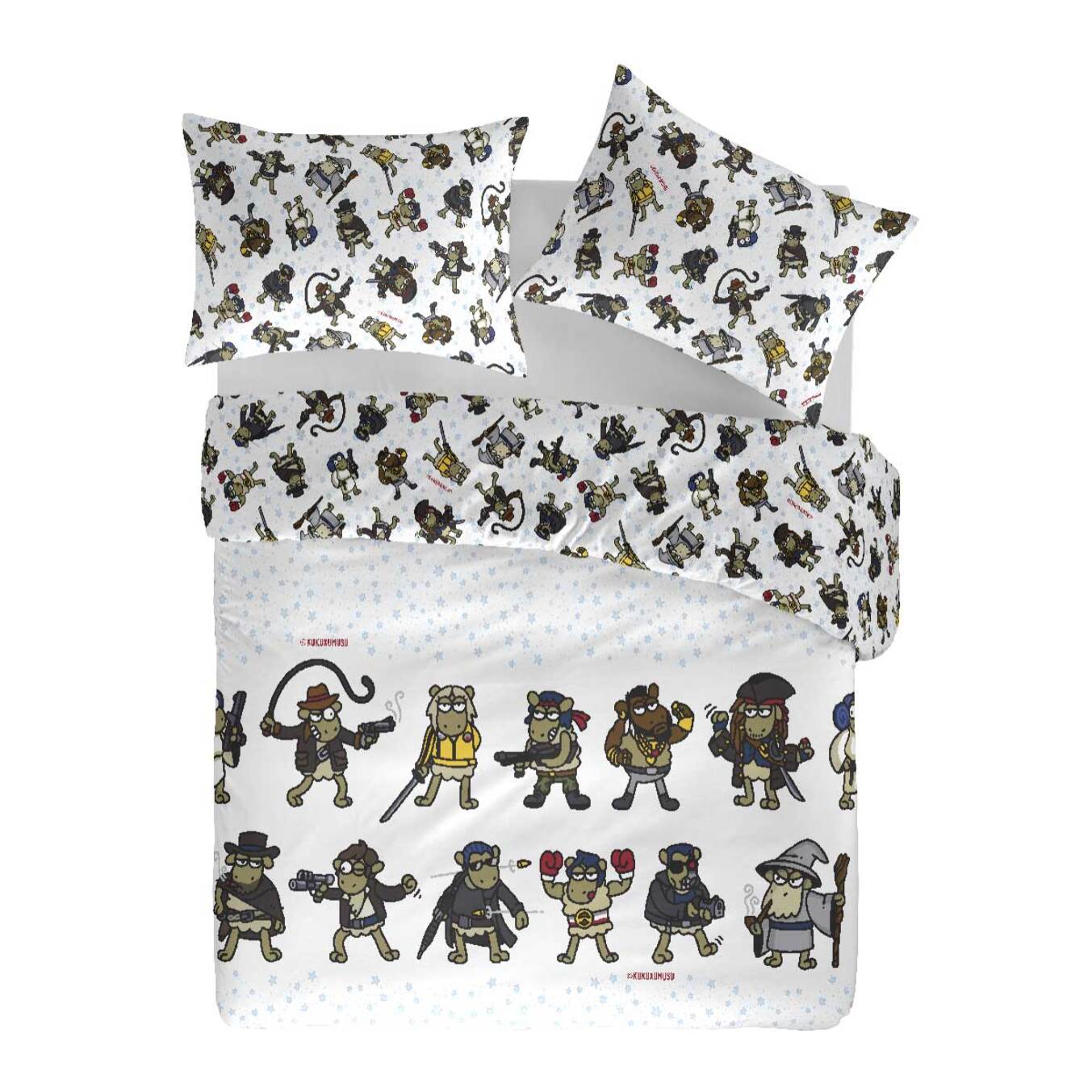 Funda nórdica reversible MOVIE STARS - 100% algodón - 144 hilos -