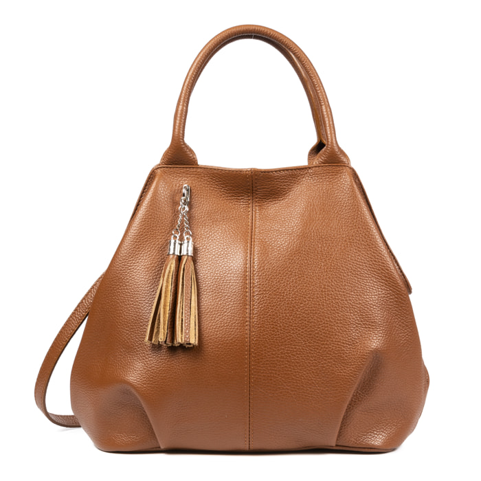 Zenobia Borsa Shopper Donna. Pelle autentica Dollaro