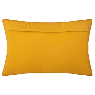 Coussin - motifs otto - coton - jaune ocre - 30X50 cm