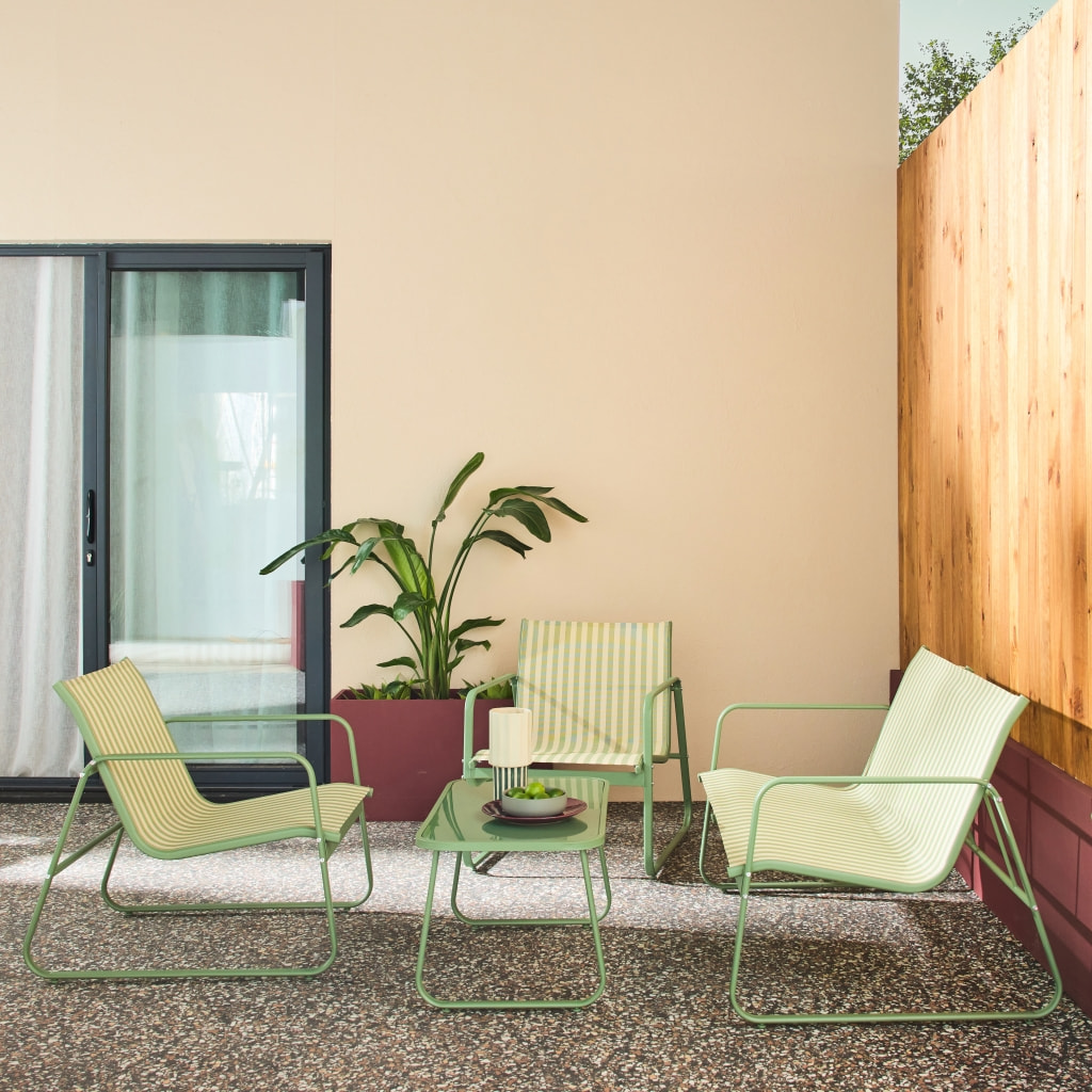 Salon de jardin métal 4 places SILVI