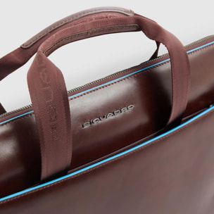 Piquadro Custodia in pelle porta pc con manici a scomparsa, tasca per AirPods®, schermata con protezione RFID