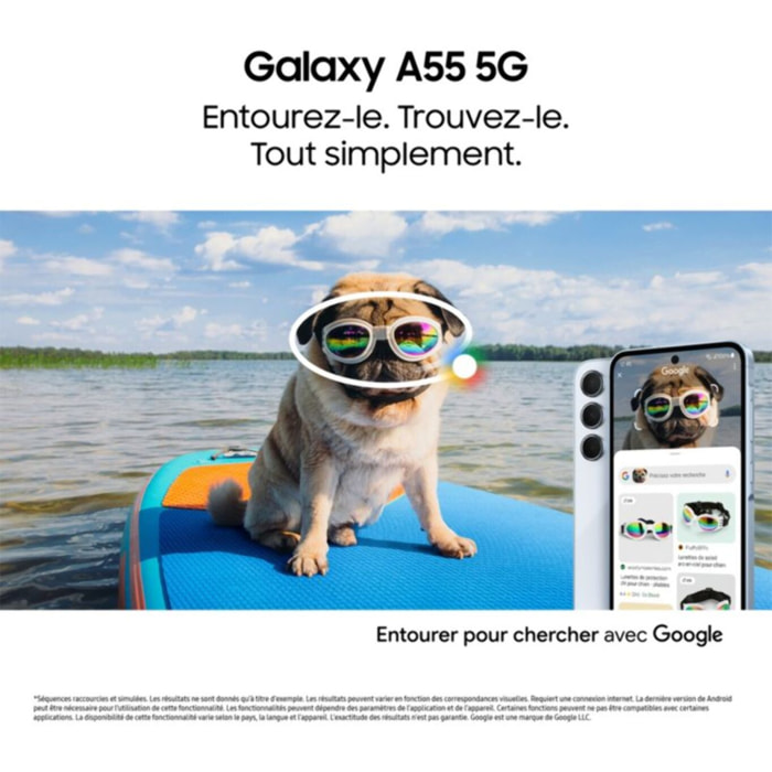 Smartphone SAMSUNG Galaxy A55 Bleu nuit 128Go 5G