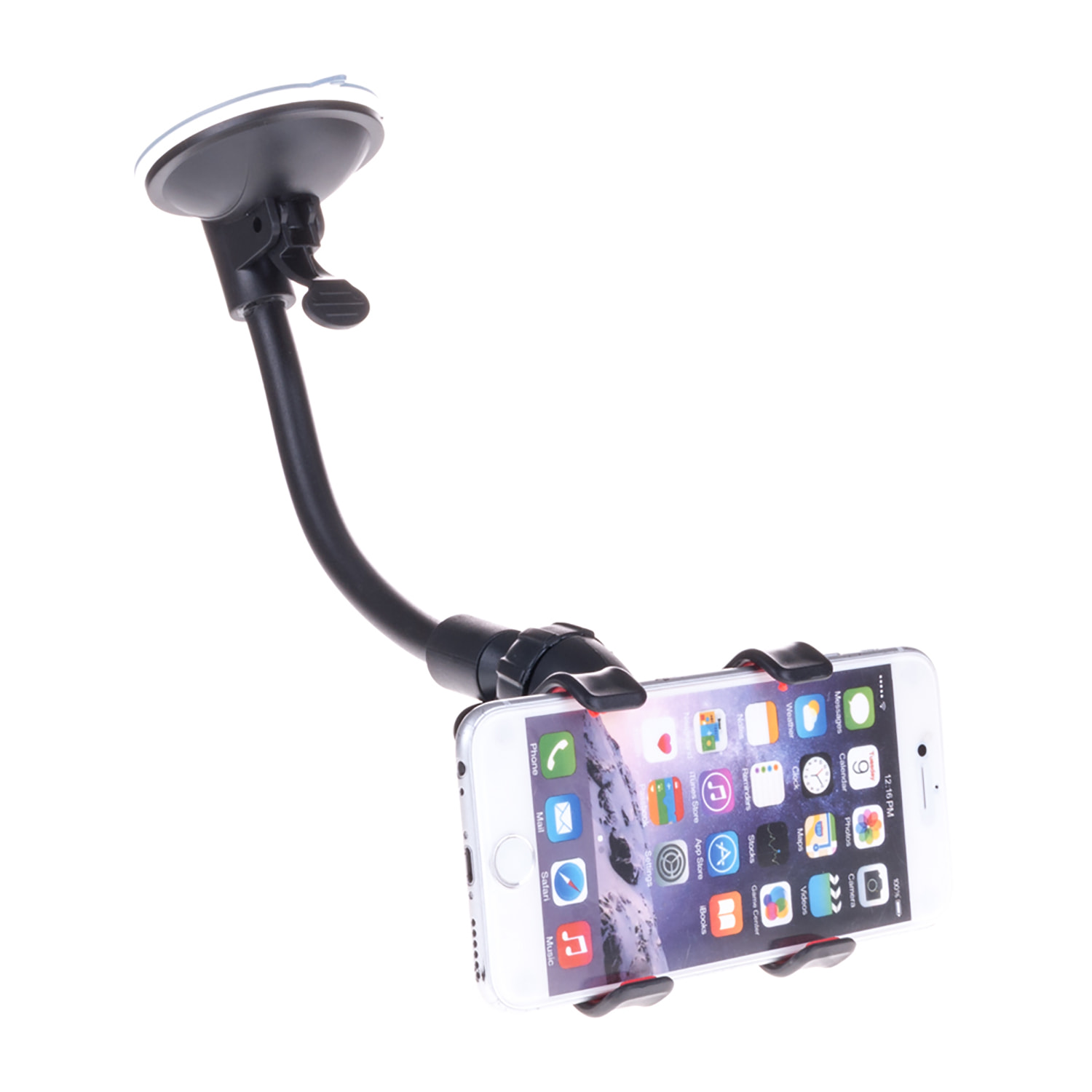 DAM Supporto per auto 7x1x27 Cm. Colore nero