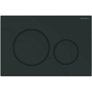 Plaque de déclenchement WC DUOFIX Sigma 20, Noir Mat (115.882.16.1)