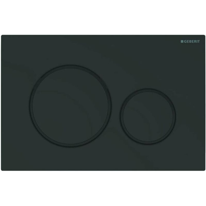 Plaque de déclenchement WC DUOFIX Sigma 20, Noir Mat (115.882.16.1)