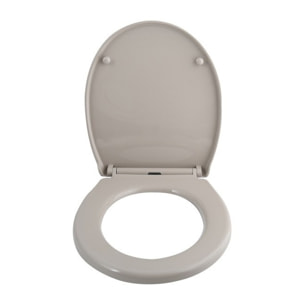 Abattant wc HARRY Taupe - Charnière Zinc Spirella