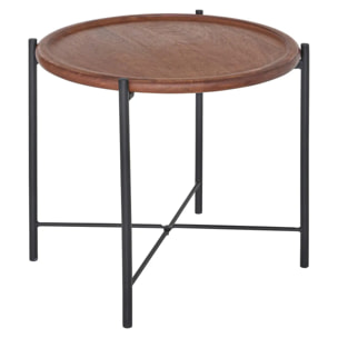 Table d'appoint Metsa marron 42,5x42,5x41cm