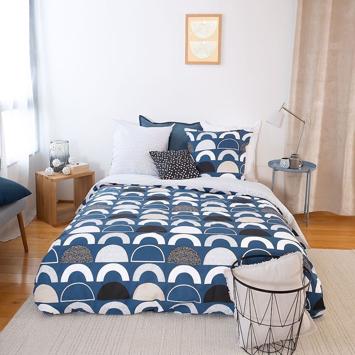 Parure Housse De Couette 3pcs 100% Coton 57 Fils Berlioz