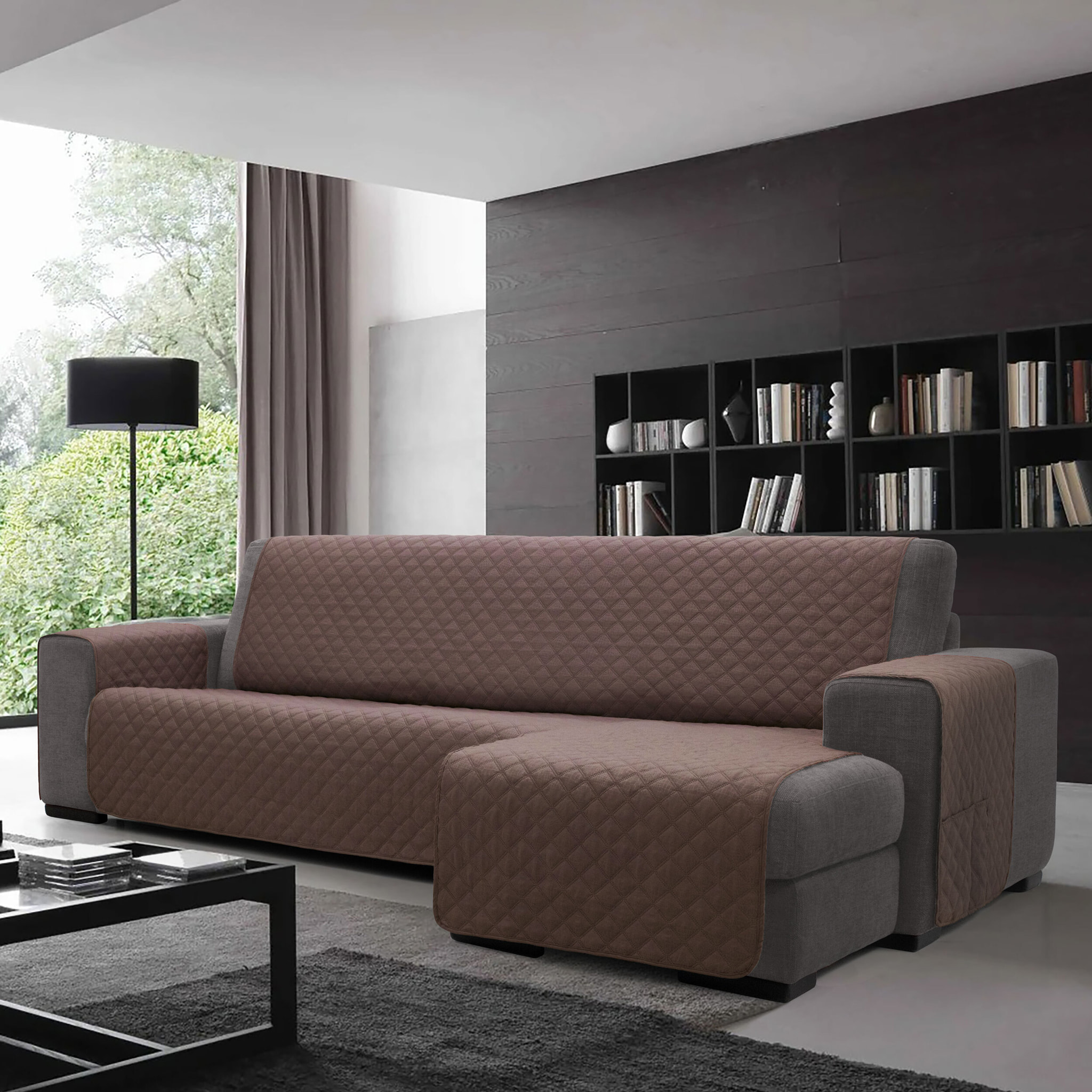 Cubre Sofá ACOLCHADO Chaise Longue modelo JENNY