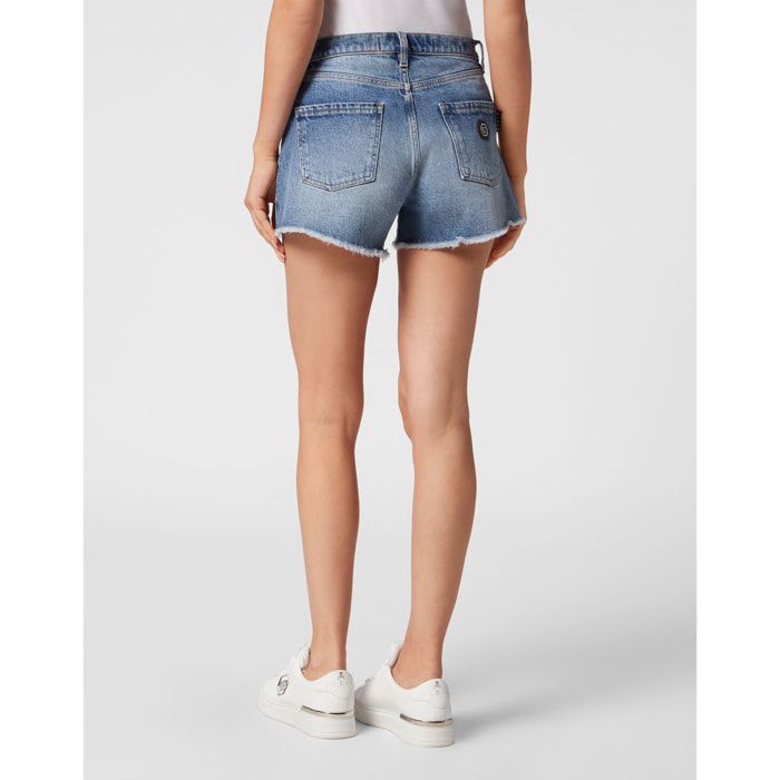 PHILIPP PLEIN Denim Shorts