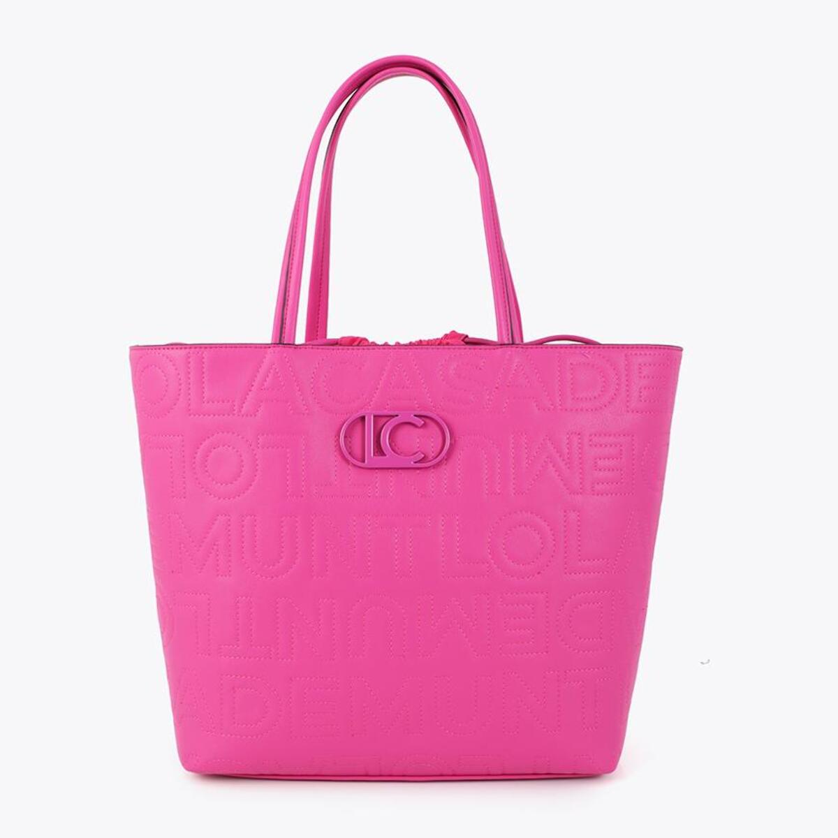 Shopper destrutturata con cuciture monogramma