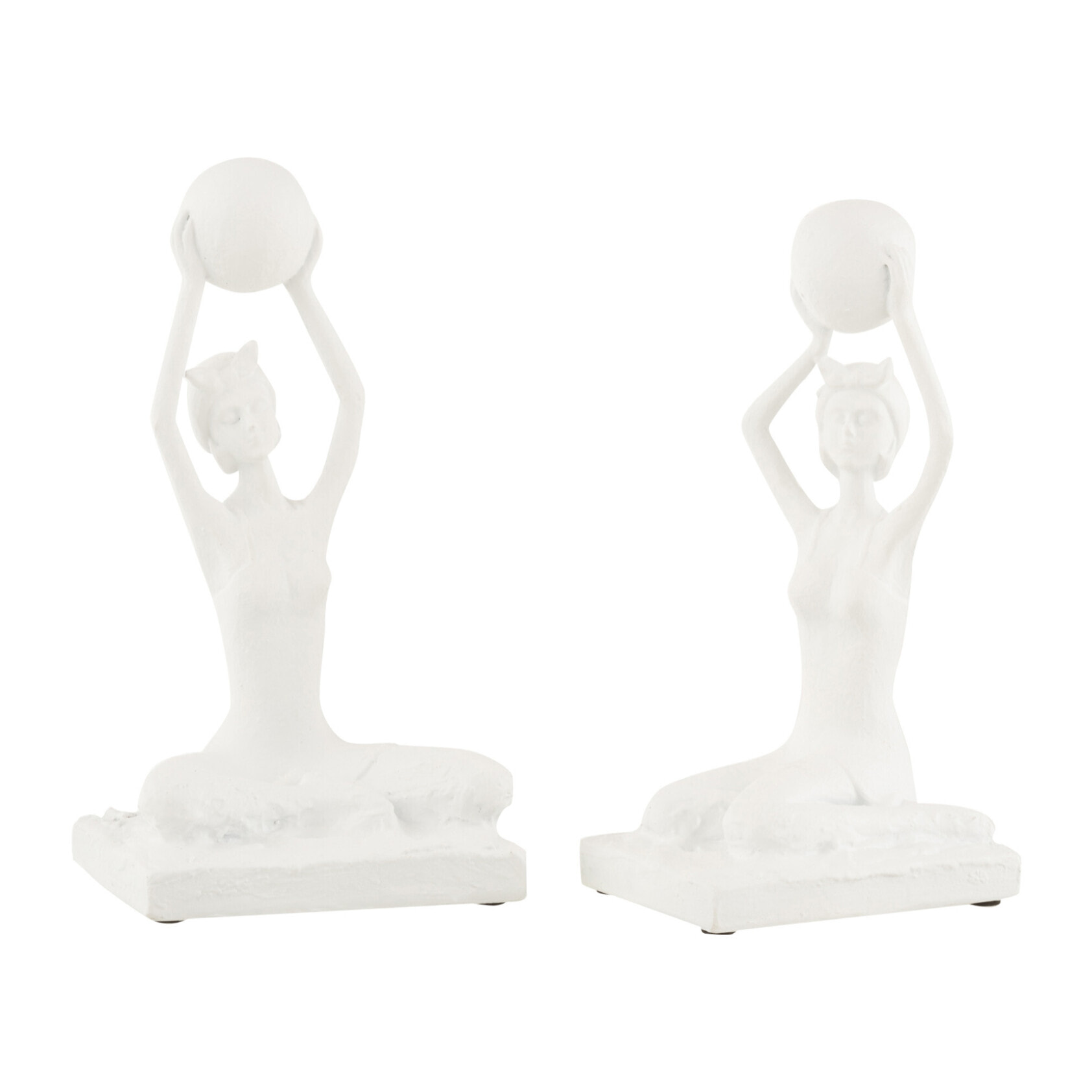 J-Line figurine Femme Maillot Ballon - poly - blanc - 2 pcs