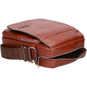 Borsa a tracolla da Uomo in Ecopelle Prodotto Vegano 19x23x7,5 cm