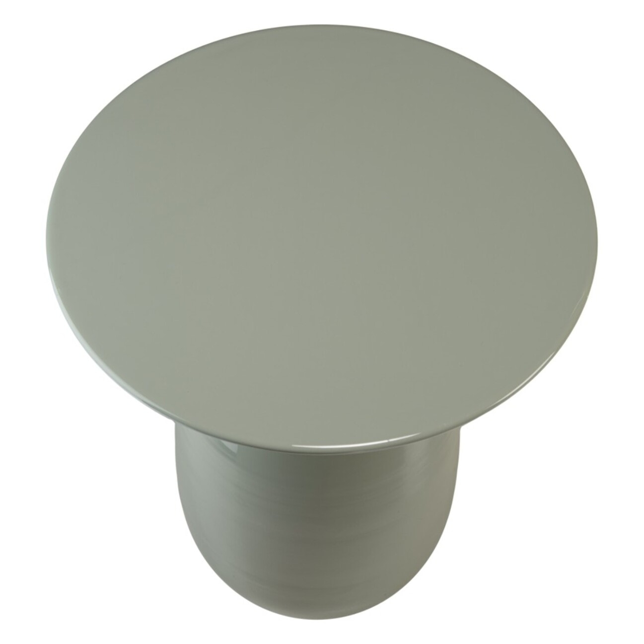JAMES - Table d'appoint ronde 40x40cm en métal émaillé vert d'eau