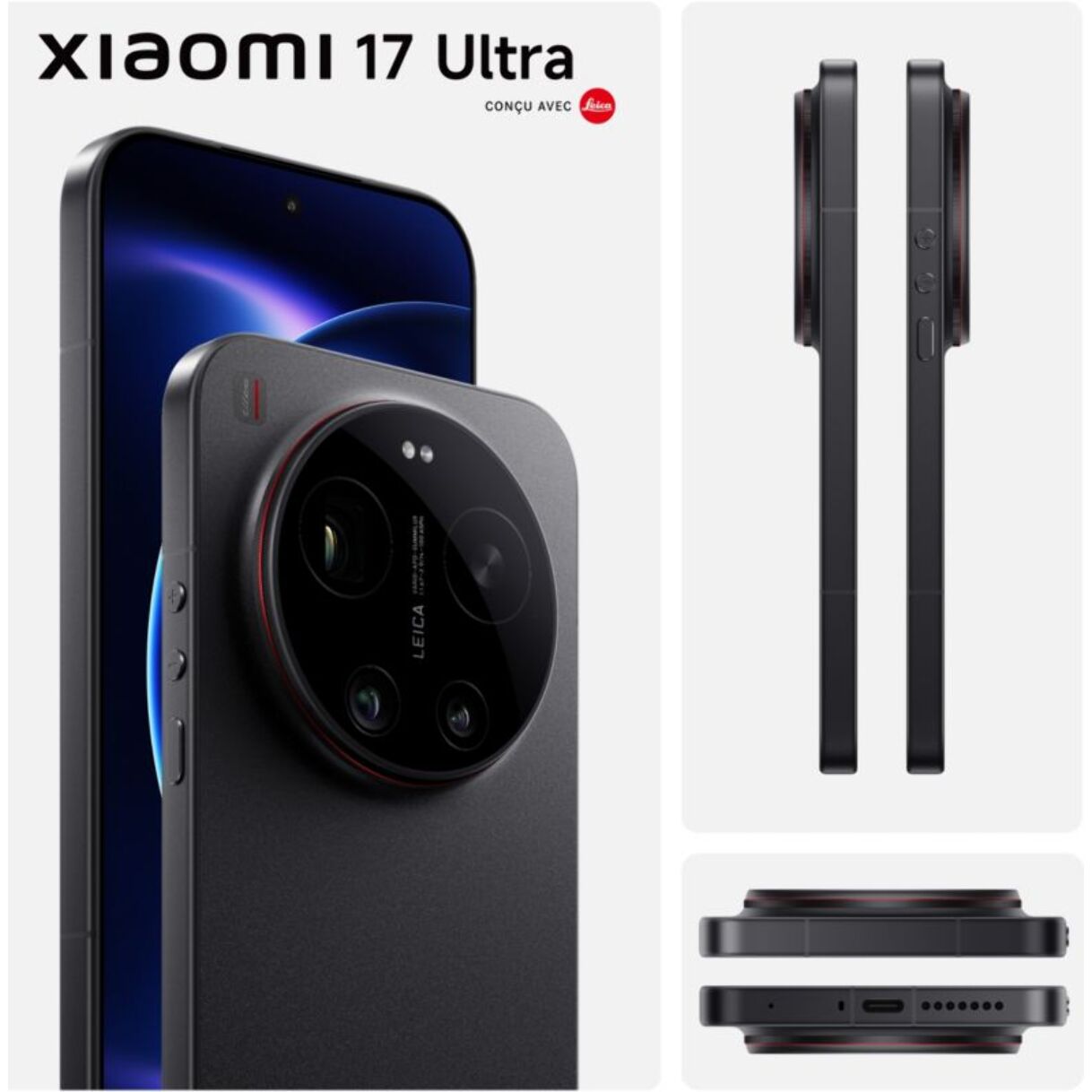 Smartphone XIAOMI 17 Ultra conçu avec Leica 512Go Noir 5G