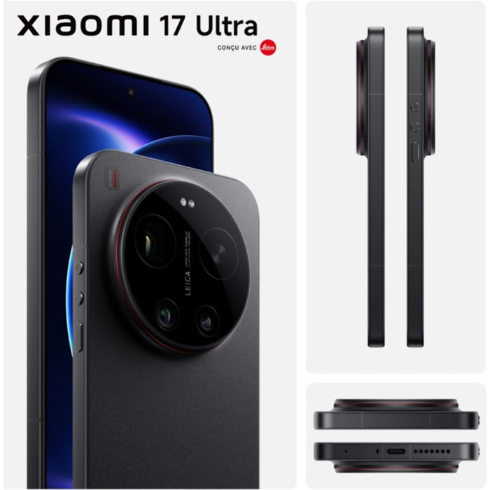 Smartphone XIAOMI 17 Ultra conçu avec Leica 512Go Noir 5G
