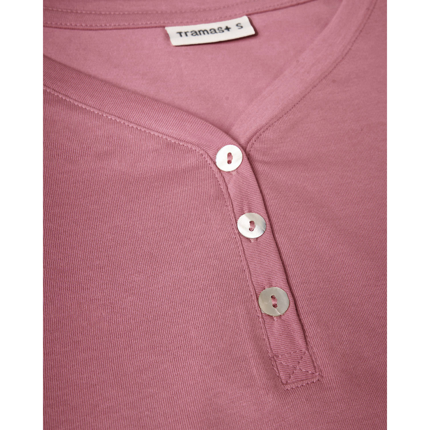 Pijama largo de algodón con escote pico selvana rosa
