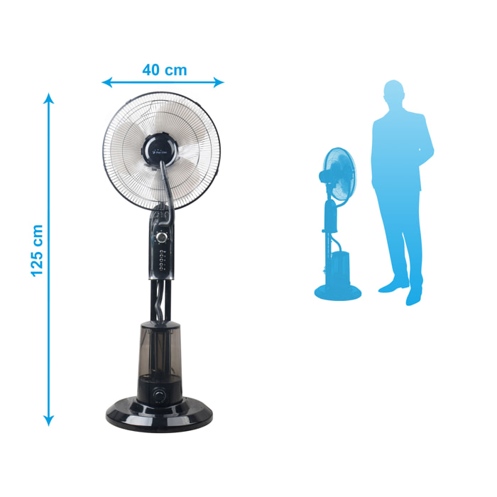 Ventilatore nebulizzatore ø 65 cm per interni ed esterni con telecomando