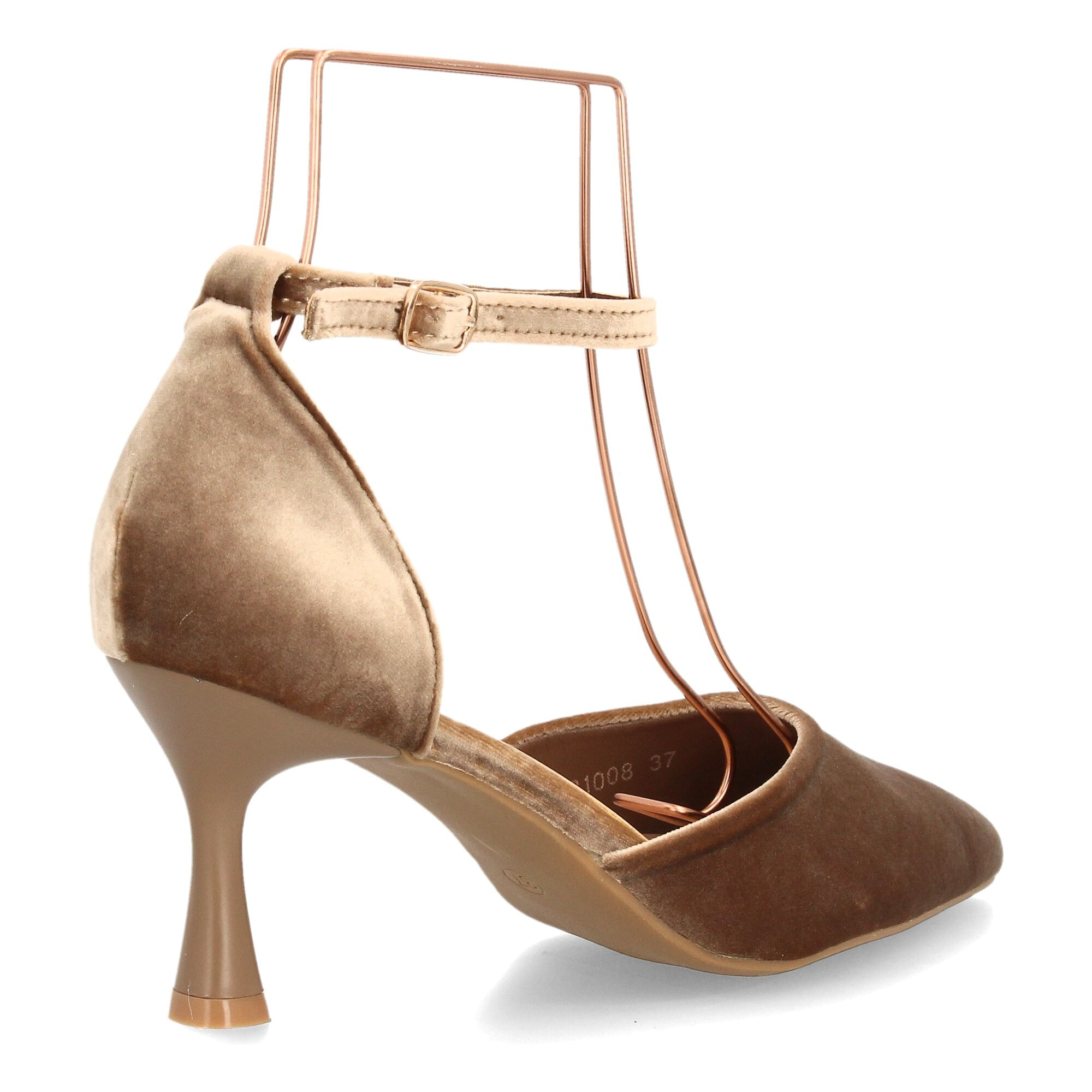 Zapato elegante con tiras aterciopelado