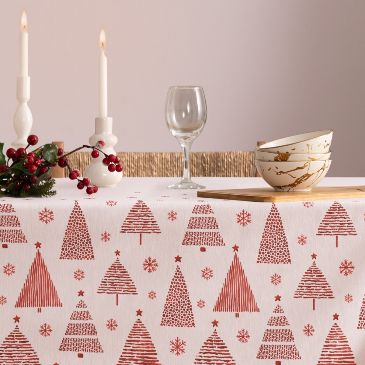 Mantel antimanchas ZURIA RED