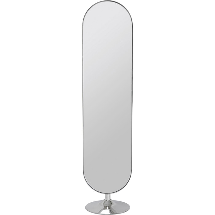 Miroir sur pied Curve 170x40cm chrome Kare Design